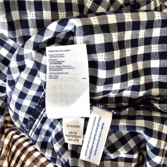 Tommy Hilfiger Gingham Sleeveless Shirt Dress - Picture 15 of 16